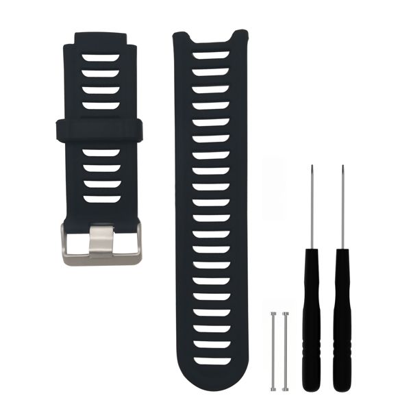 Kellon hihna silikonia Black Garmin Forerunner 910XT