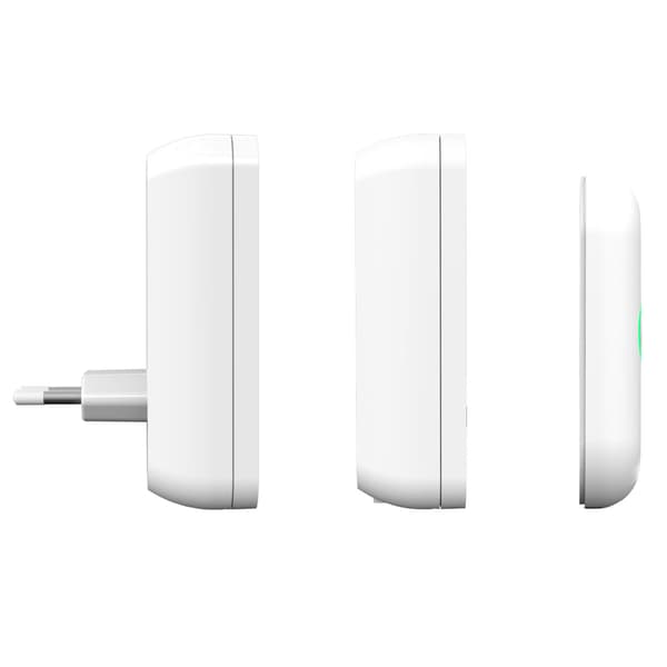 Trådlös dörrklocka Plug-in och Batteridriven BY324 Vit