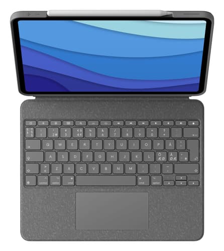 Logitech Combo Touch, QWERTY, Nordisk, Styrepute, 1,8 cm, 1 mm, Apple