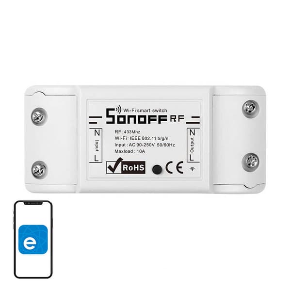 Smart switch WiFi + RF 433 Sonoff RF R2 (UUSI)