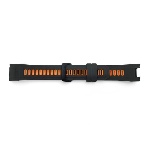 Garmin Instinct 3 Kaksivärinen silikoni kellon ranneke Orange Model 2