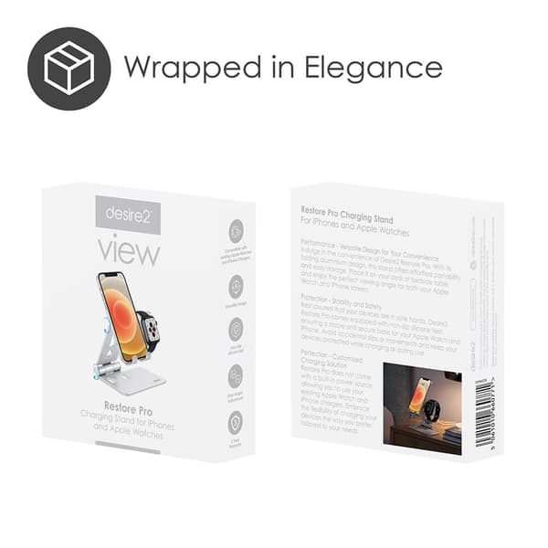 Opladestander Restore Pro til Apple Watch Silver