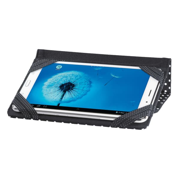 Tablet Folder Polka Dot 8" Universal Musta