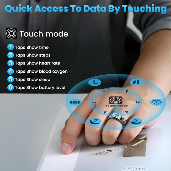 Smart Ring: Din ultimative sundheds- og fitnesstracker Silver 12