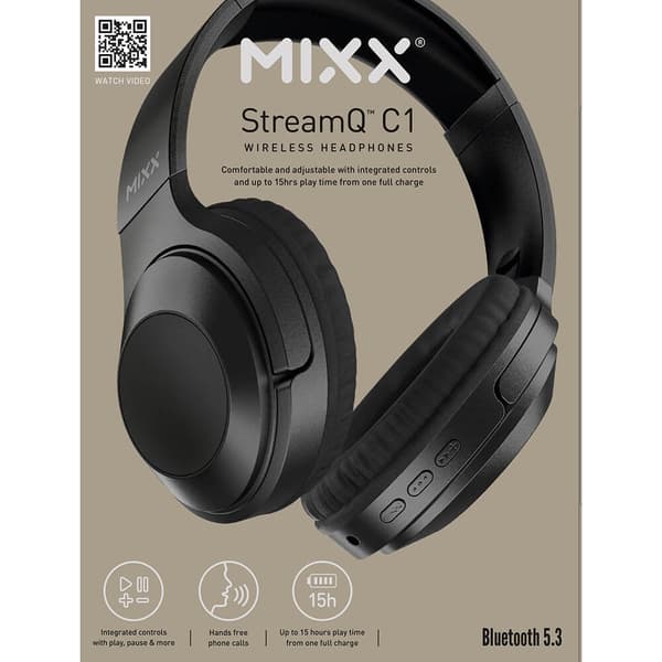 Kuulokkeet C1 Over-Ear Langattomat Musta