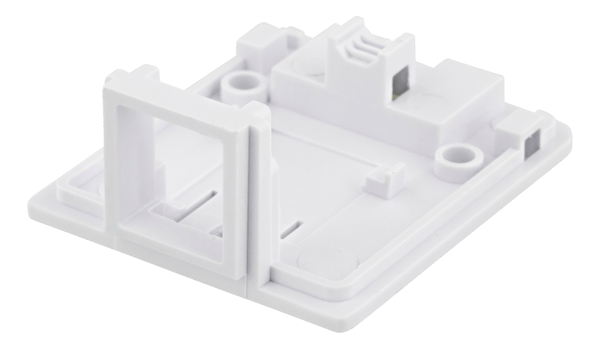 Surface mount box for Keystone, 1 port, white