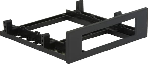 Mounting frame for 3.5" floppy in 5.25" space, black