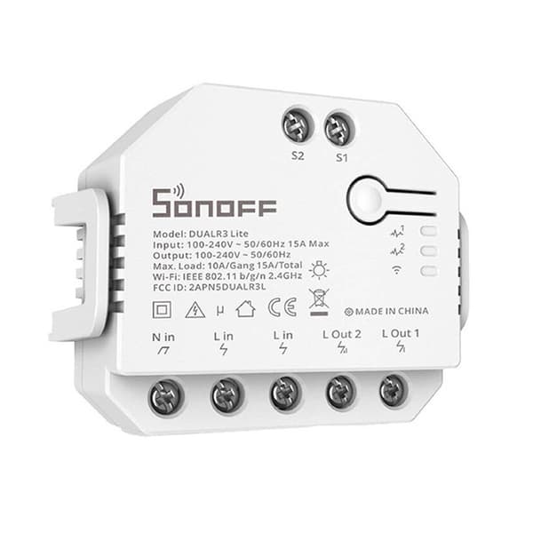 Smart Wi-Fi-bryter WiFi Sonoff Dual R3 Lite
