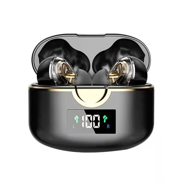Øreplugger, trådløse Bluetooth 5.0 Double Dynamic Black