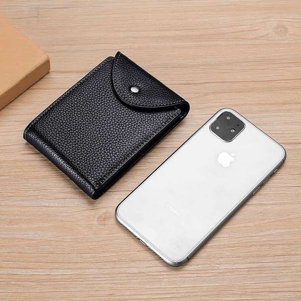 RFID-blokkerende multifunksjonell kortholder Black