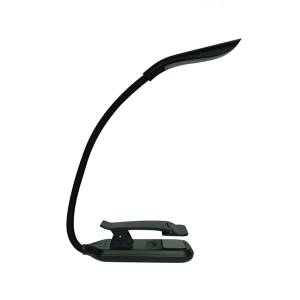 Leselampe med 3 lysmoduser, oppladbar Black