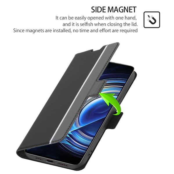 Skyddande PU-läderfodral för Redmi Note 14 Pro/Pro+ (Global) - Svart
