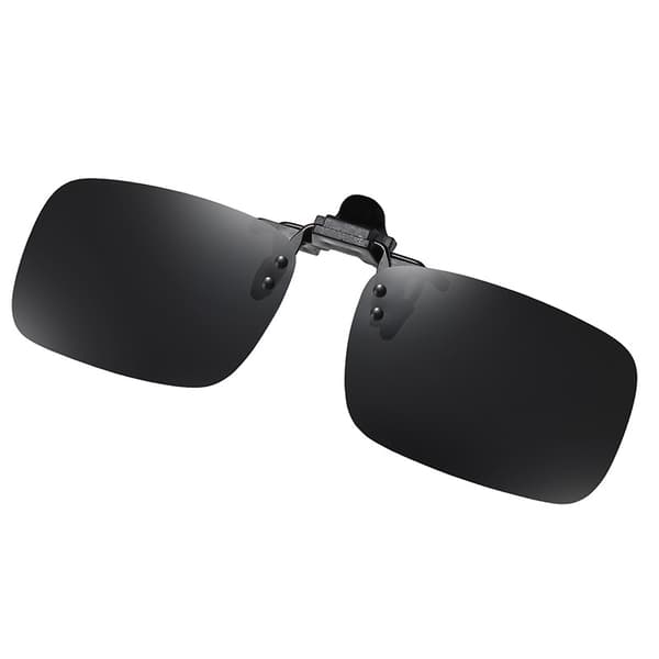 Polariserte Clip-on Solbriller - Medium Størrelse Speil Black