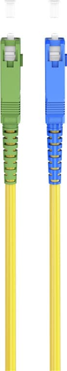 Lyslederkabel (FTTH), Singlemode (OS2) Yellow, gul (Simplex), 3 m