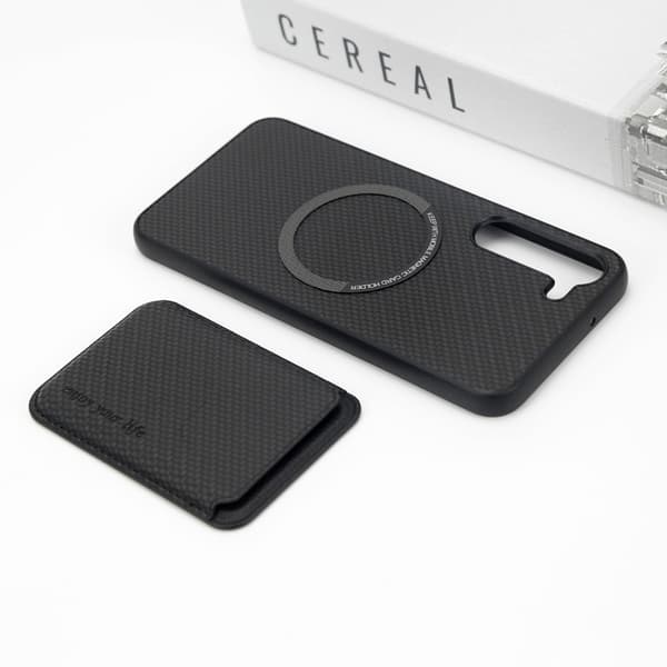 Retro Magnetisk Skyddsfodral för compatible with Samsung S23 PLUS - Stötsäkert, Stativ, Kortfack