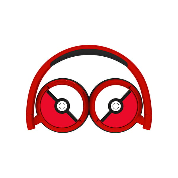 Høretelefoner On-Ear Junior Trådløse 85dB/95dB Pokemon Rød/Sort