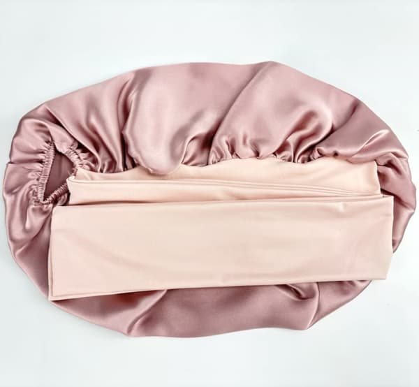 Nattmössa Sovmössa i 100% silke Pink