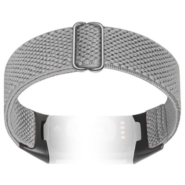 Klockarmband i Nylon för Fitbit Charge 5/6 LightGrey