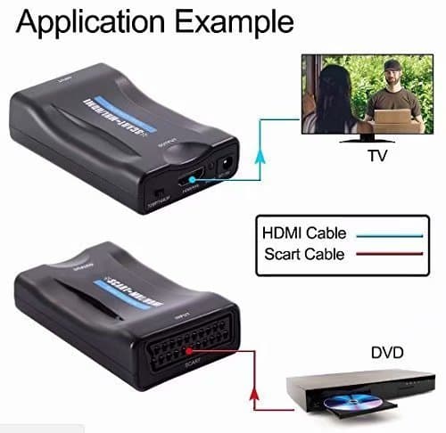SCART til HDMI-omformer 1080p