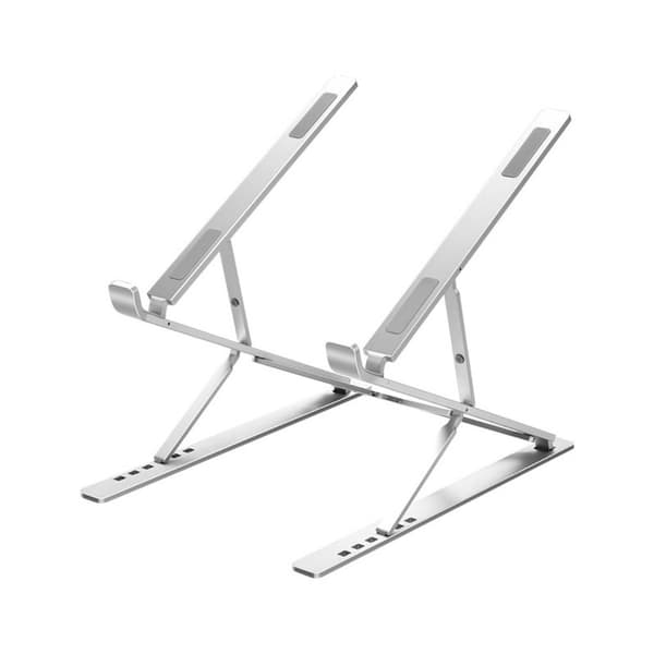 Fällbart laptopställ i aluminiumlegering Silver