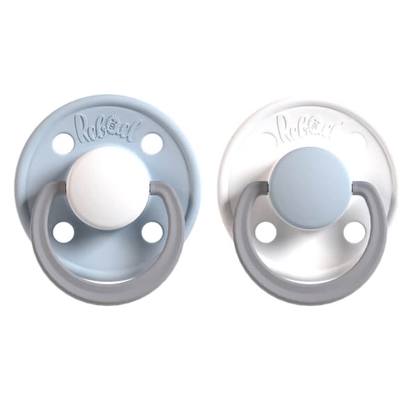 Pacifier 2-Pack Size 1 Cold White Pony / Snowy Sky Pony