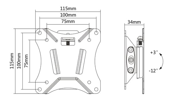 Office, tilt wall, 13"-27", 25kg