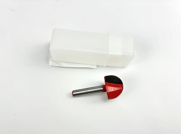 1/4" skaft med rund nese fresebit - 25,4 mm diameter