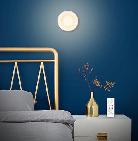 LED spotlight med fjernkontroll 2-pack