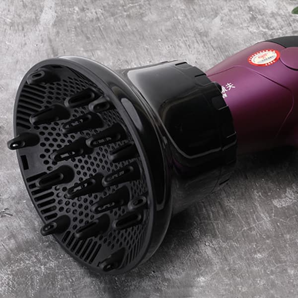 Foldbar curling diffuser til hårtørrer Black