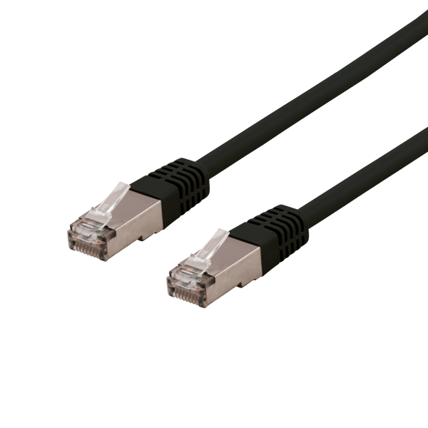 S/FTP Cat6 patch cable 0.3m 250MHz Deltacertified LSZH black