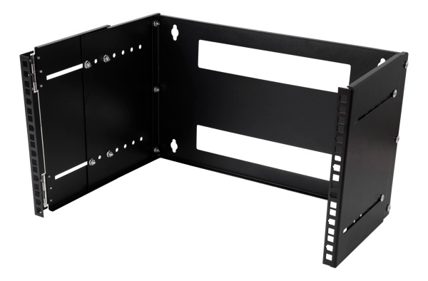 19" wall mount adjustable depth, 6U, 35kg load, steel, kit