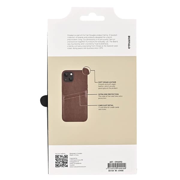 Mobilcover PU Brun - iPhone 13
