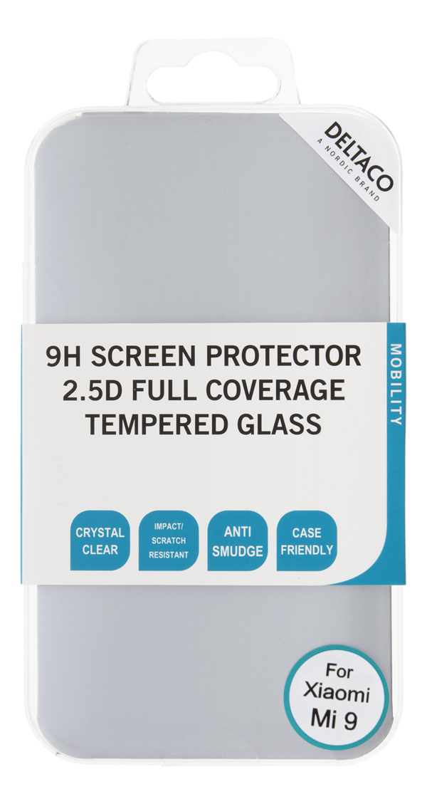 Screen protector Xiaomi Mi9 fingerprint 2.5D fullcover glass