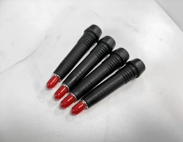Tungsten stålspetsar för trekkingstav 4-pack Black