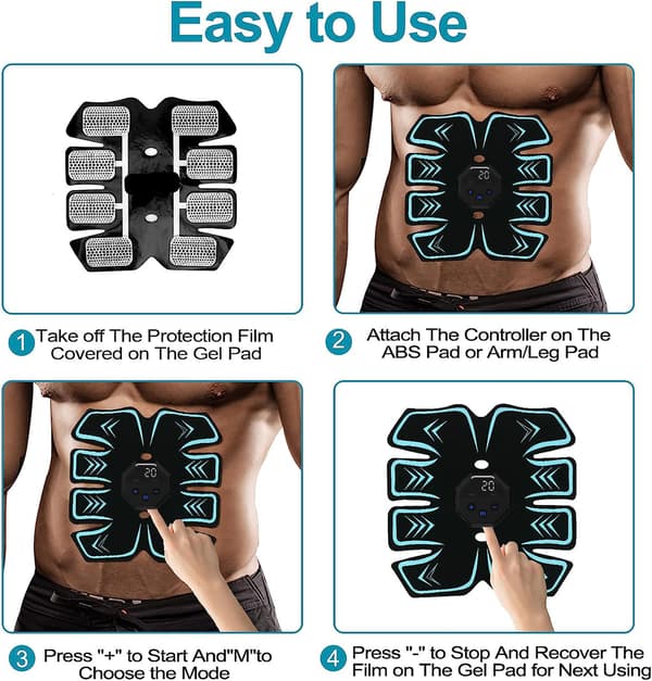 EMS Abs Trainer - Muskelstyrke og Toning
