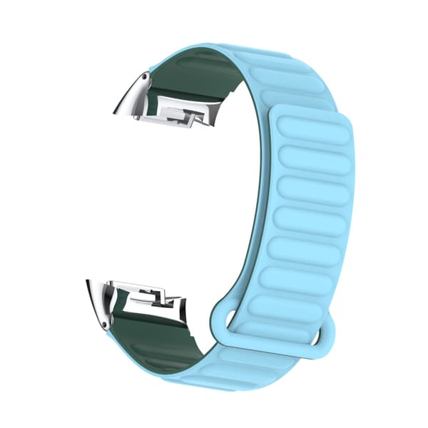 Stilig magnetisk silikonrem for Fitbit Charge 6 Blue