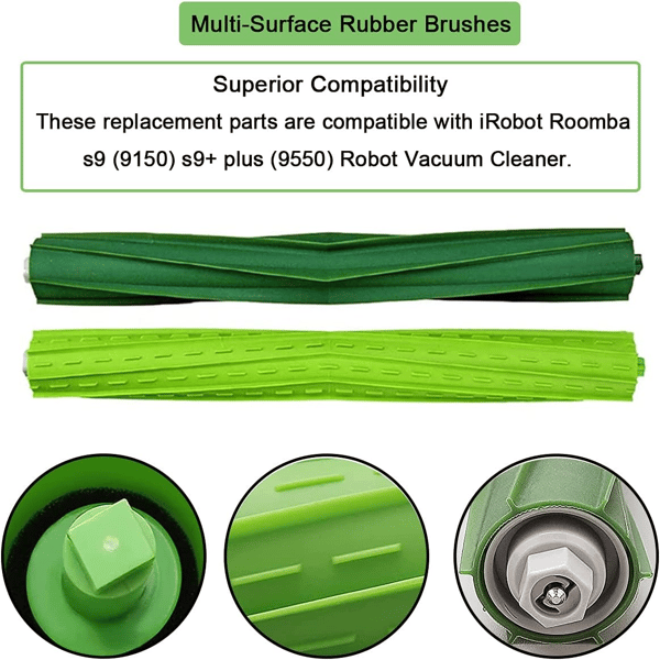 Dammsugartillbehör för iRobot Roomba S9 (9150), S9 Plus (9550) MultiColor