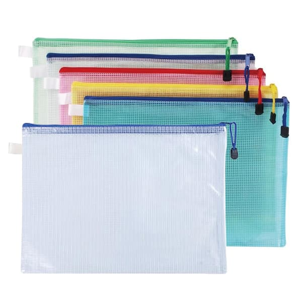 Tjocka Vattentäta A4-Meshpåsar - 24 pack