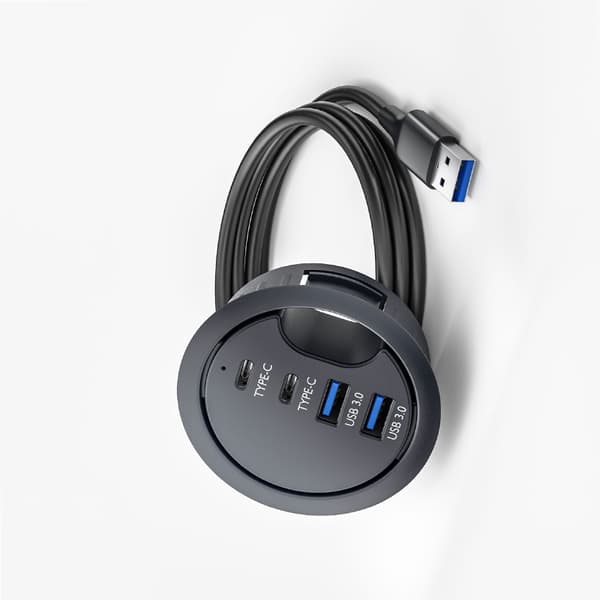 USB 3.0 Hub - 2A + 2C Portar för Snabb Dataöverföring