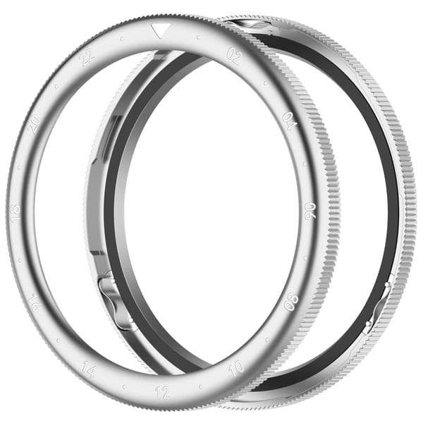 Urramme i rustfrit stål til Xiaomi Watch S4/S3 Dual time zone silver-white