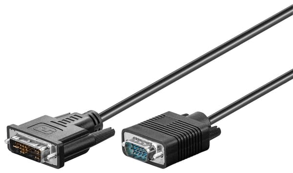 DVI-A/VGA Full HD -kaapeli, nikkelöity