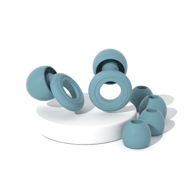Ørepropper med etui Grey+Blue