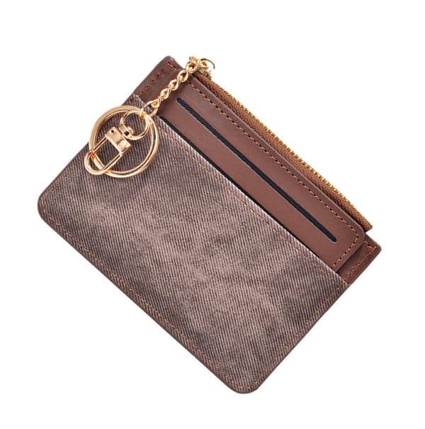 Ny kort lommebok for kvinner Brown