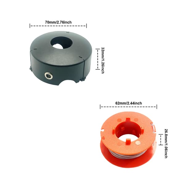 Hette og spole til Bosch Gresstrimmer Art 23/26/30 Combitrim MultiColor