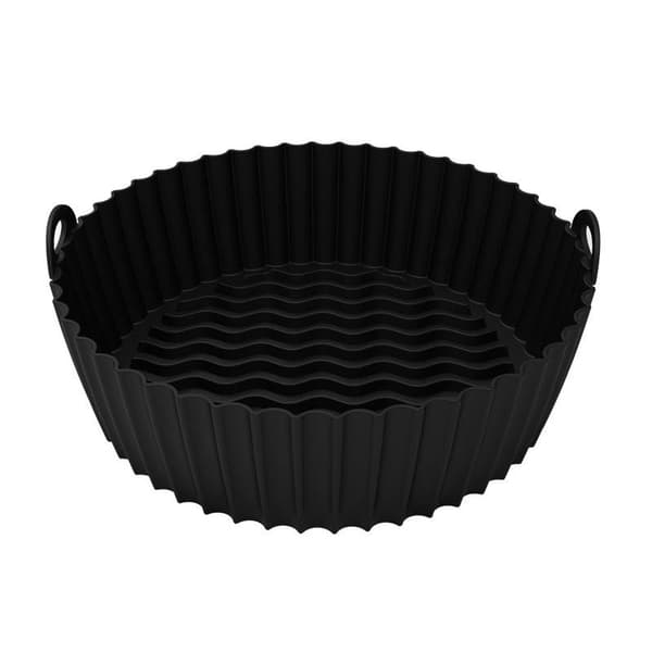 Silikoneskål til Air Fryer Black 19 cm