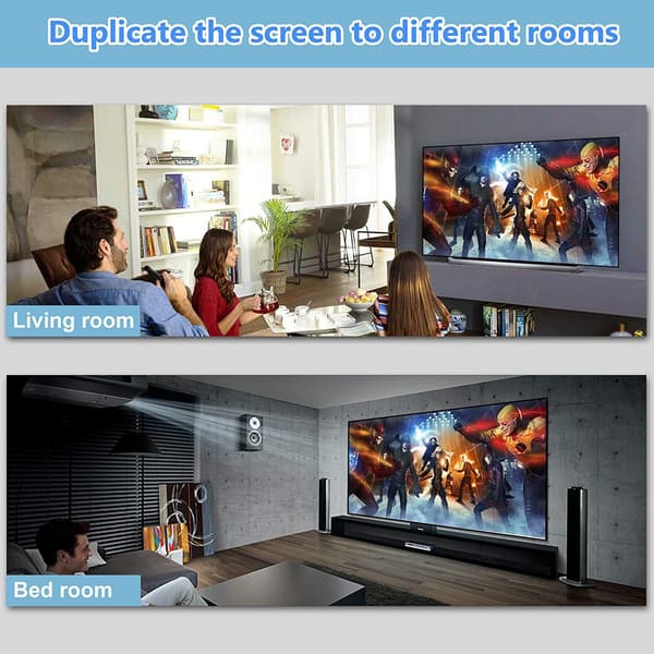 4K HDMI splitter 1 in / 2 ut Black