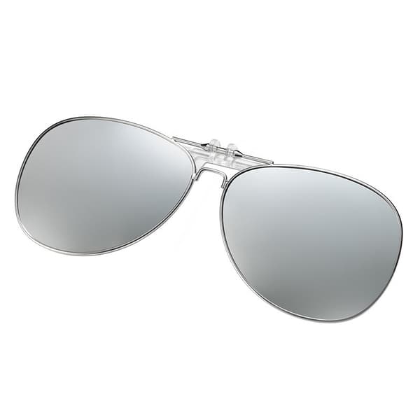 Clip-on Solglasögon - Polariserade Körglasögon Silver