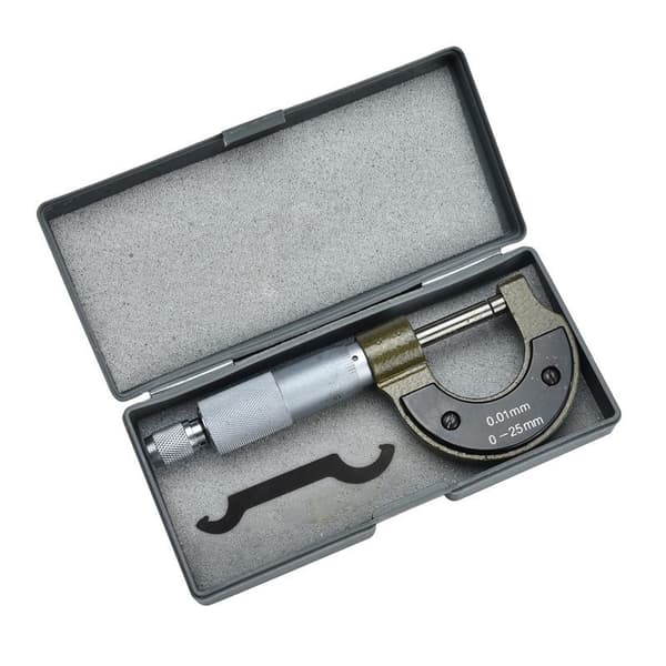 Høy presisjon utvendig mikrometer 0-25 mm