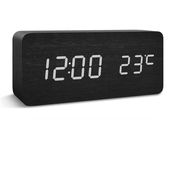 Digital LED väckarklocka Black