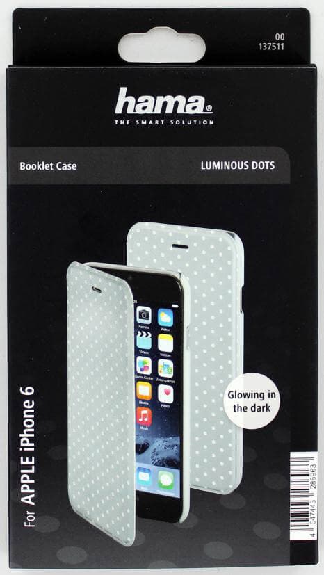 Plånboksväska DesignLine iPhone 6/7/8/SE Dots Glow Grey